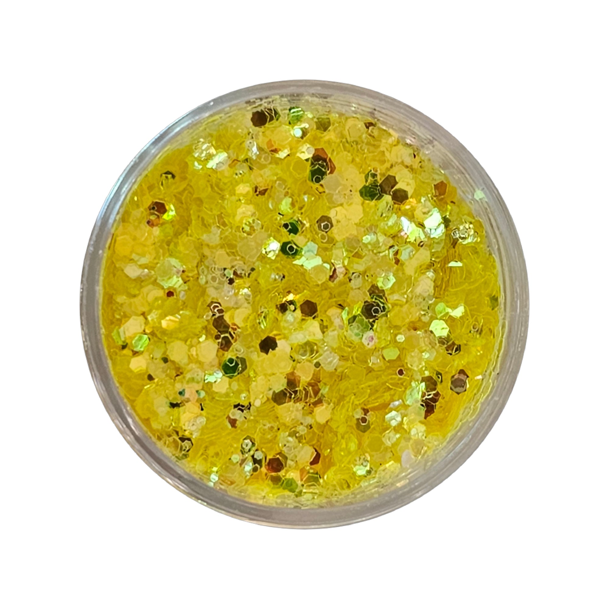 Decor Unghii Glitter Yellow GY07