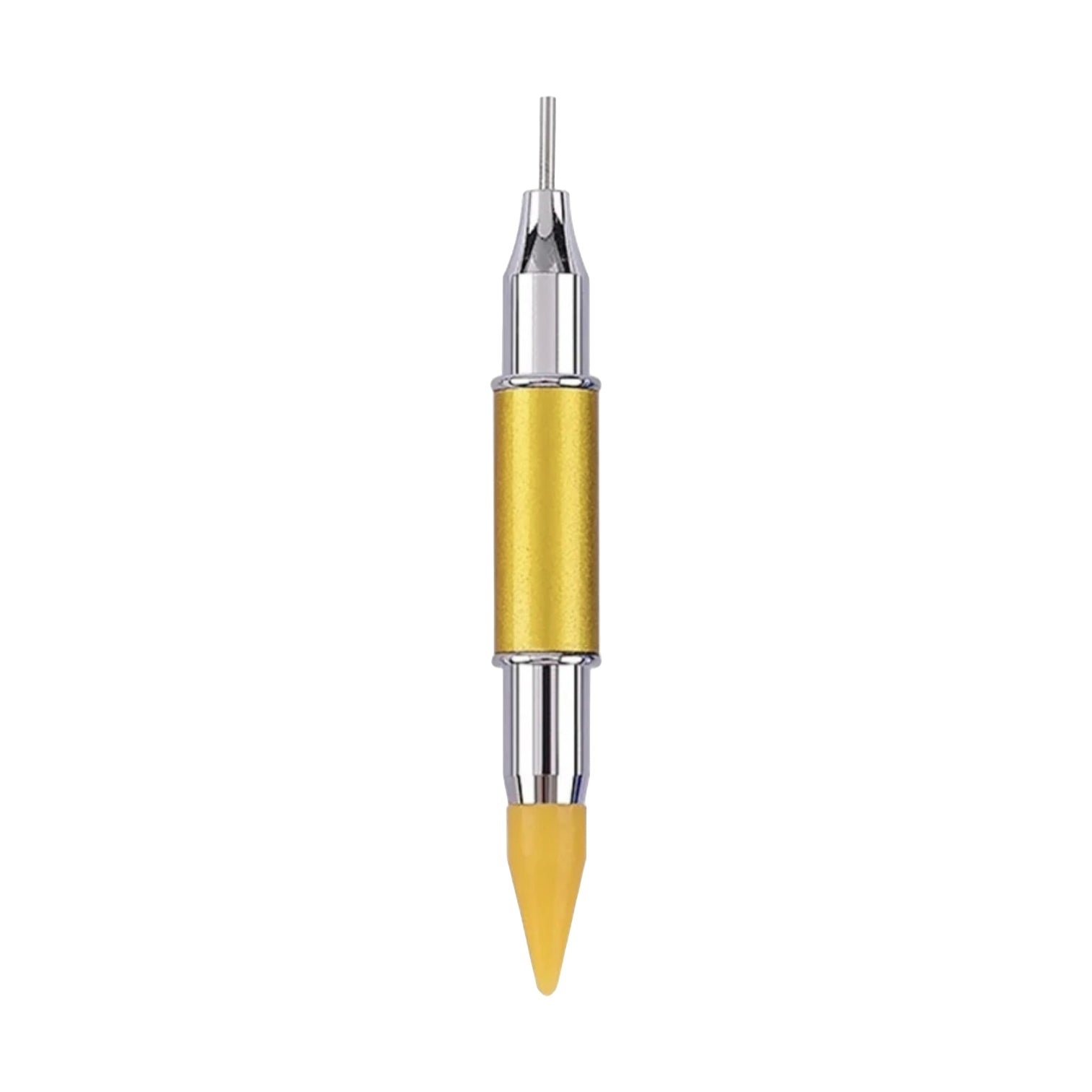 Creion Strasuri 2 Capete, Metal Yellow