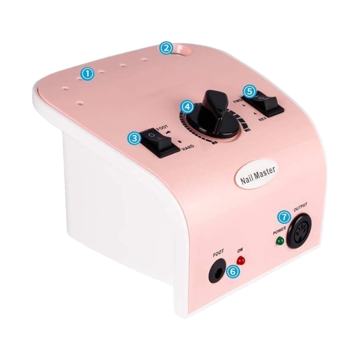 Freza Electrica 35W 35000RPM White Pink