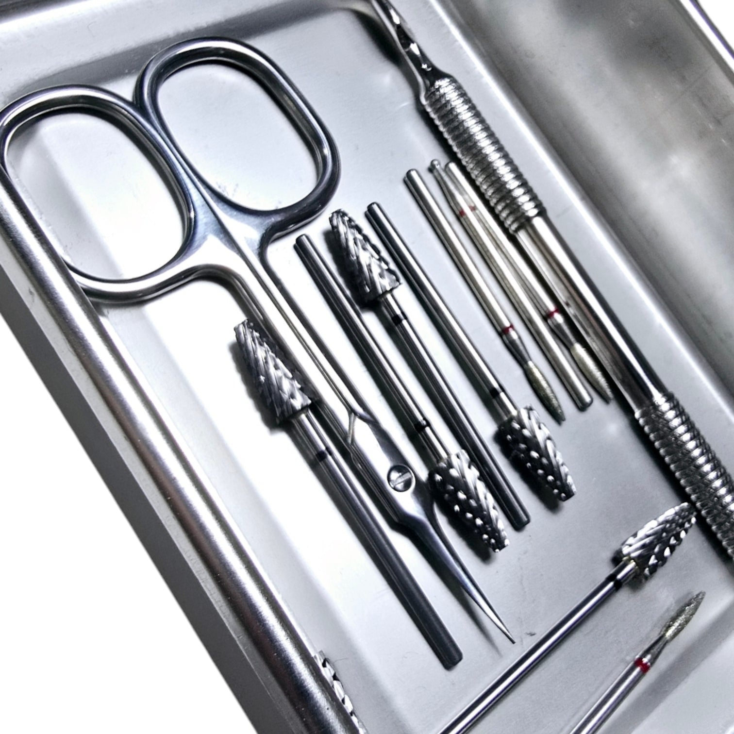 Cutie Sterilizare/Pastrare Instrumente Capete De freza/Bituri Inox CR