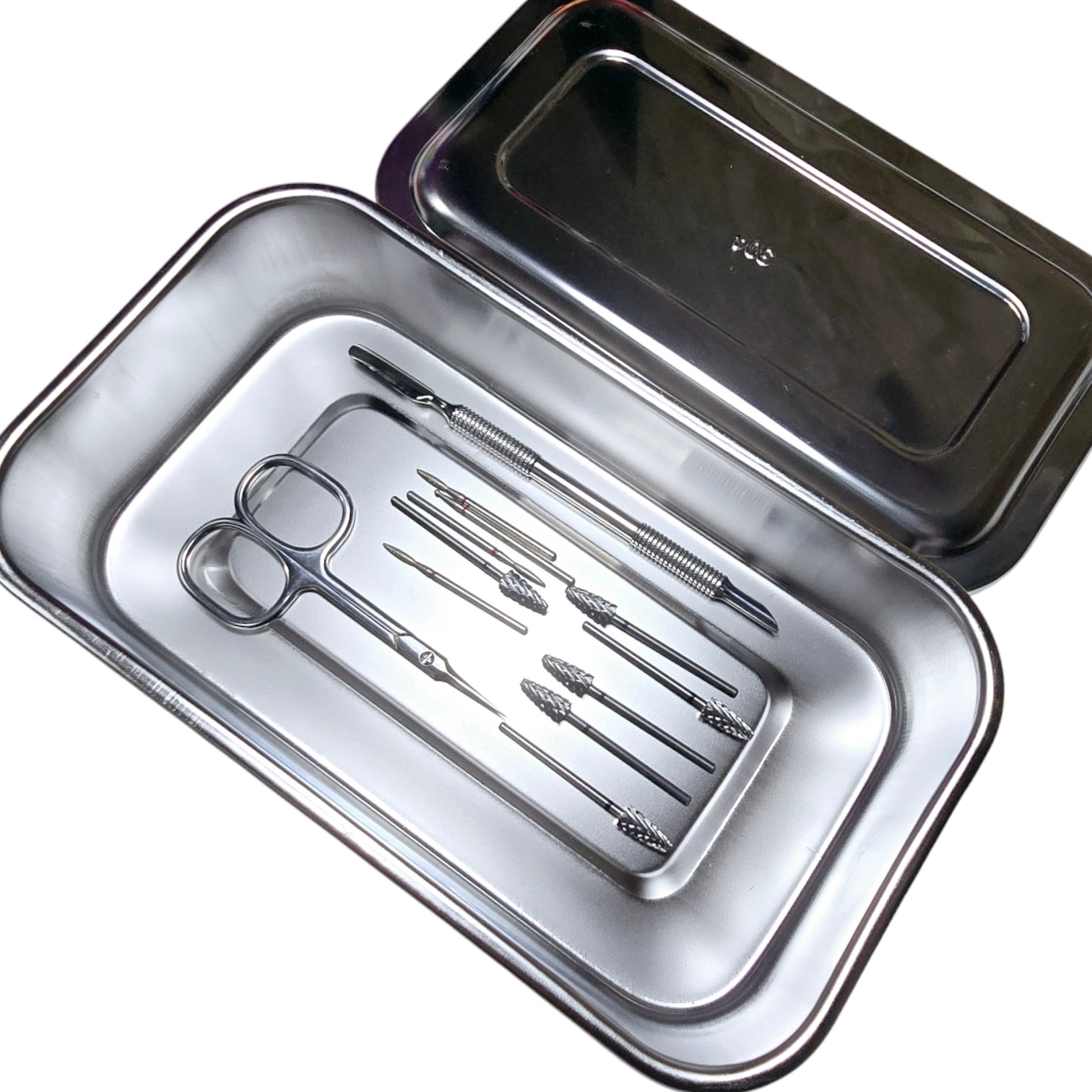 Cutie Sterilizare/Pastrare Instrumente Capete De freza/Bituri Inox DR