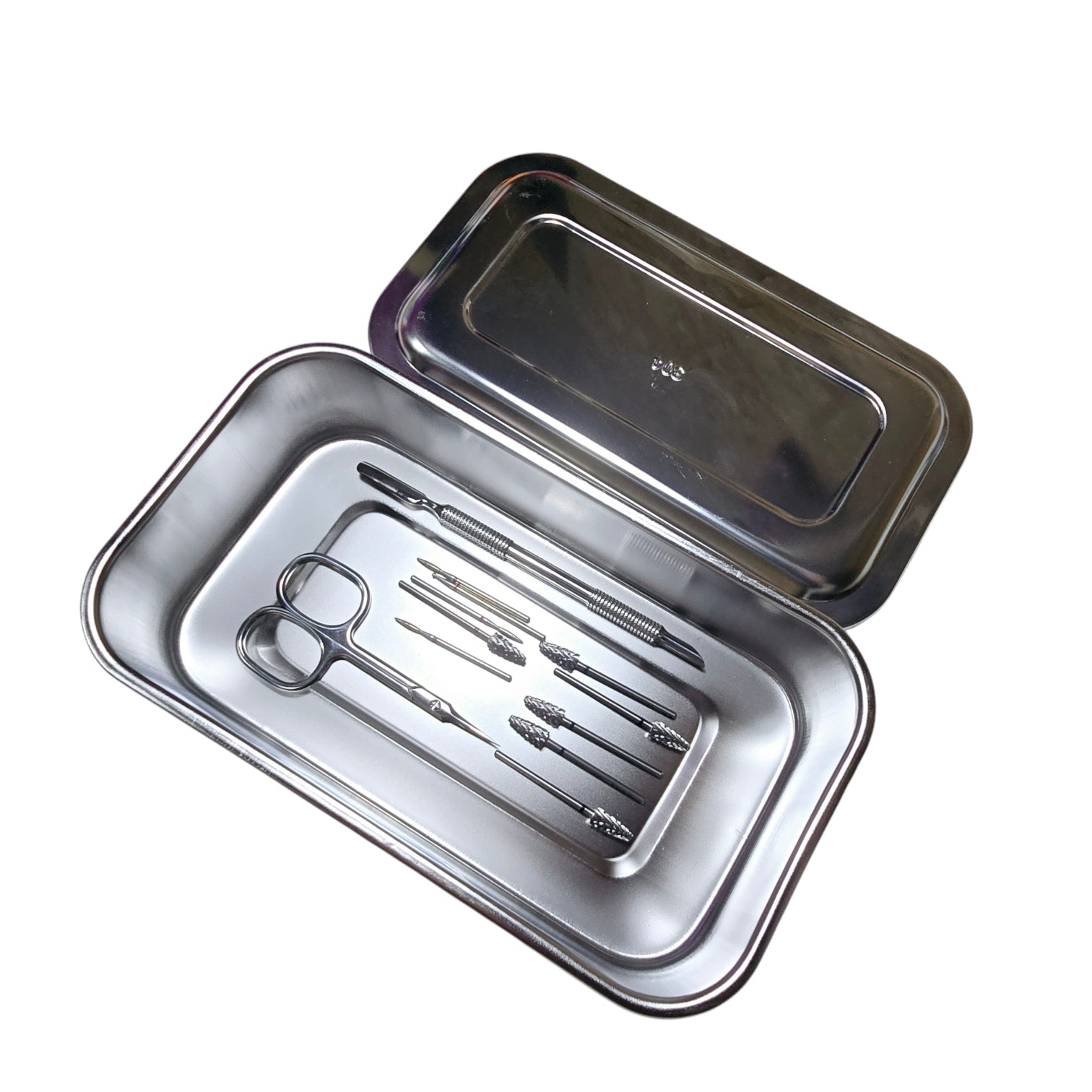 Cutie Sterilizare/Pastrare Instrumente Capete De freza/Bituri Inox DR