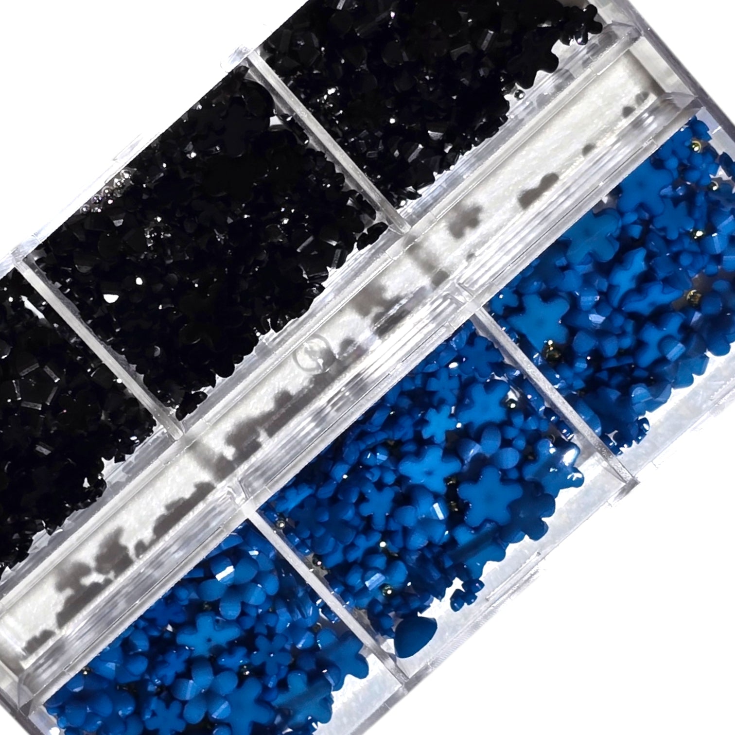 Decor Pentru Unghii Flori+Caviar BlueBlack