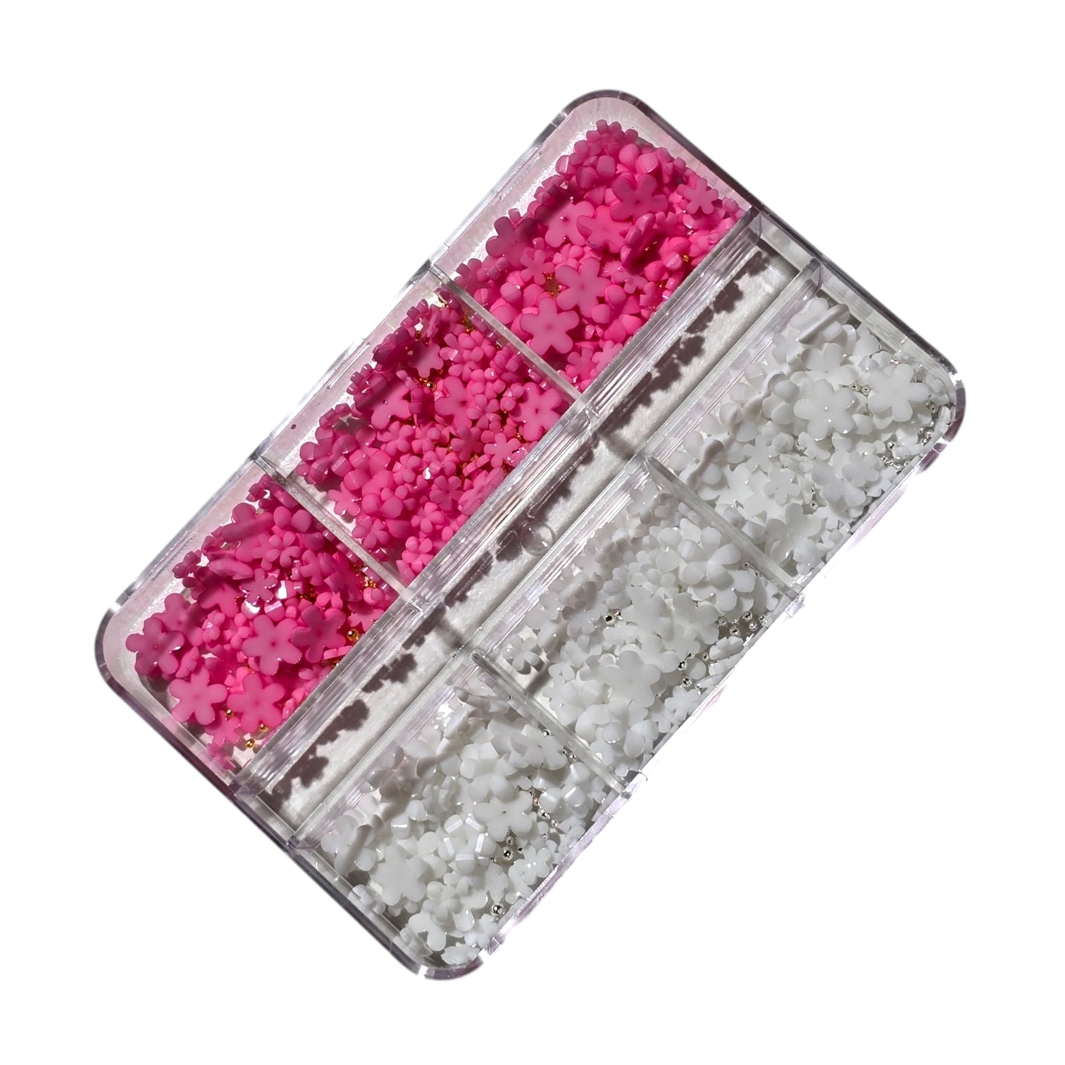 Decor Pentru Unghii Flori+Caviar PinkWhite