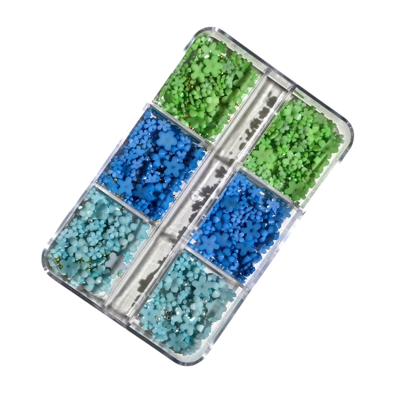 Decor Pentru Unghii Flori+Caviar TourquiseBlueGreen