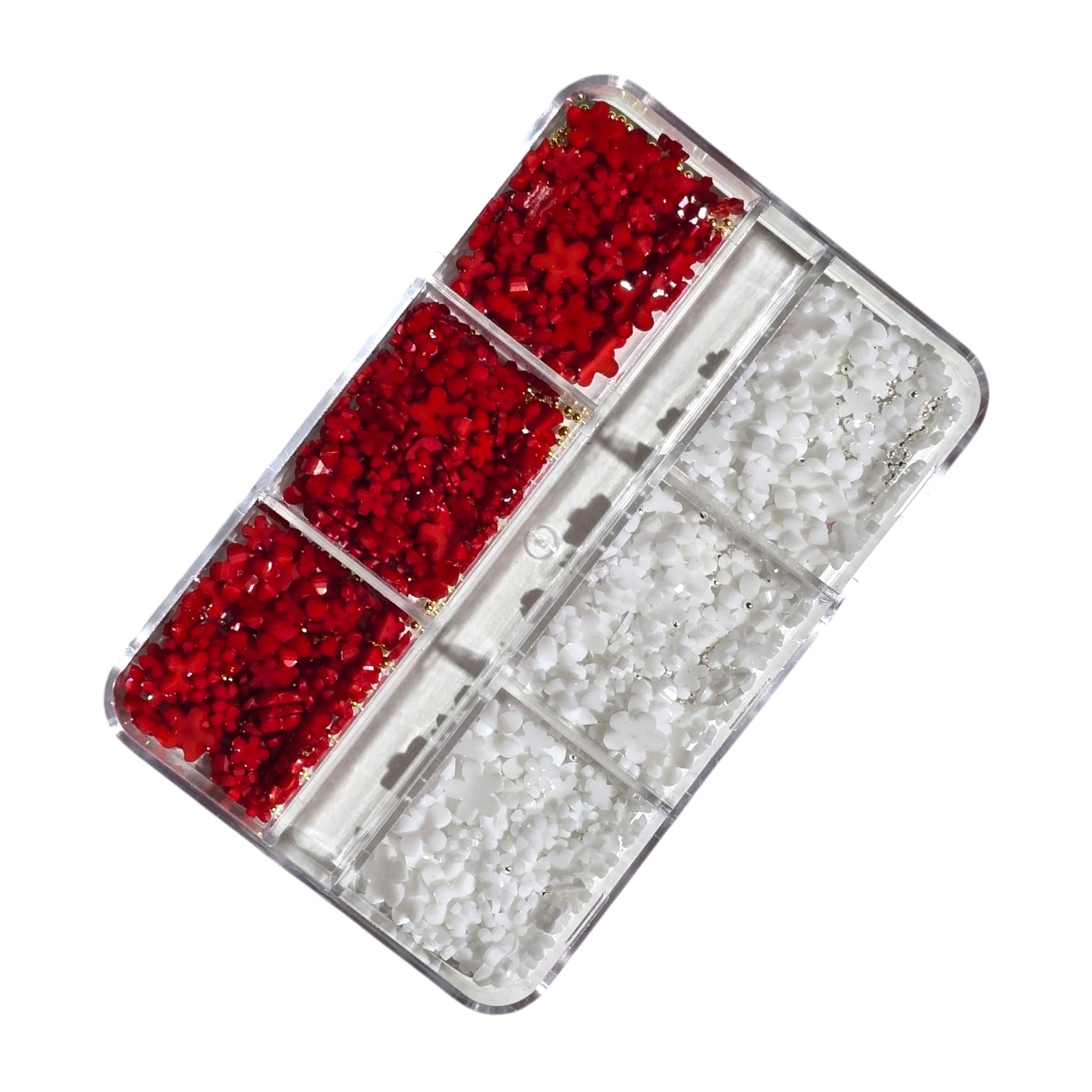 Decor Pentru Unghii Flori+Caviar WhiteRed