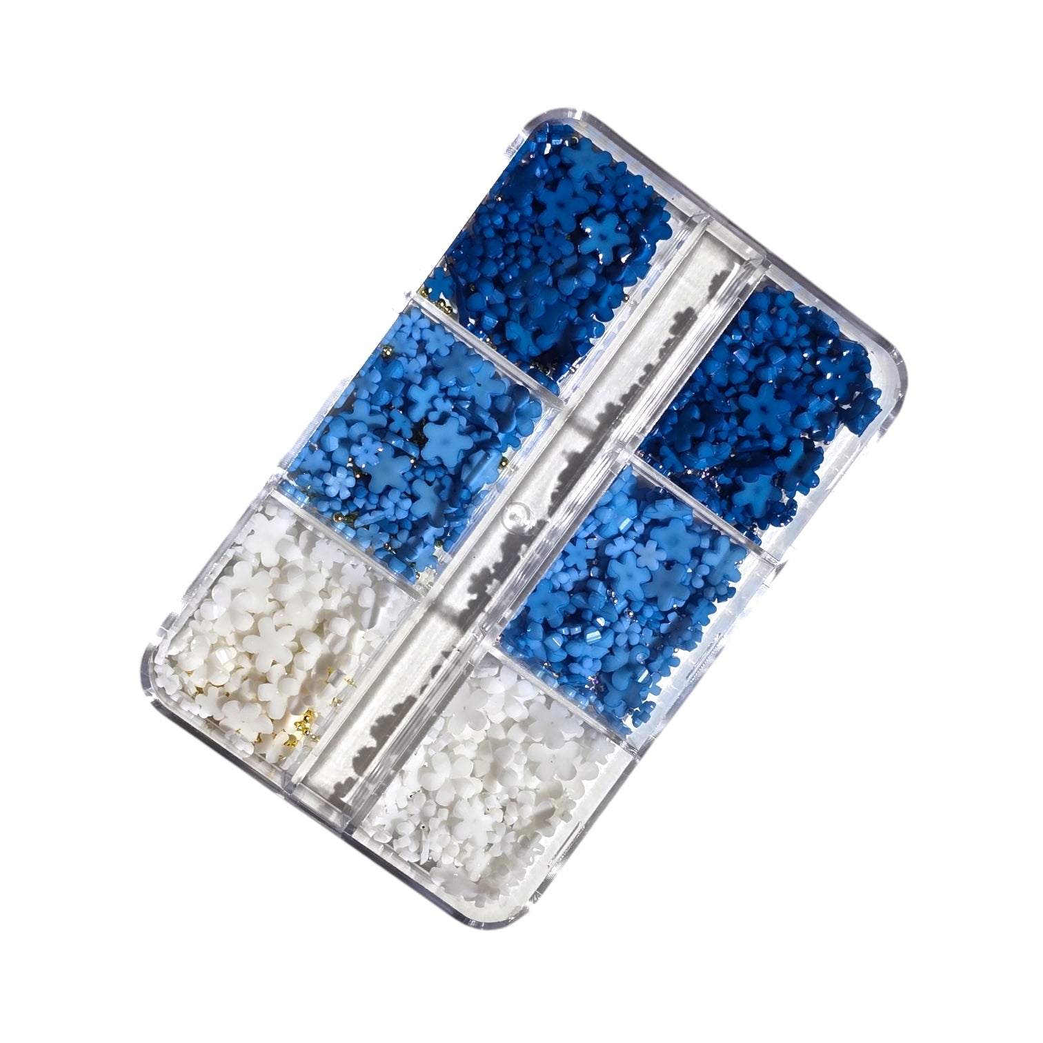 Decor Pentru Unghii Flori+Caviar BlueWhiteBlue