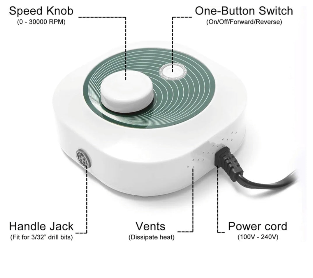 Freza Electrica 30W 35000RPM White Pro